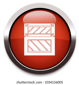 wooden box flat icon