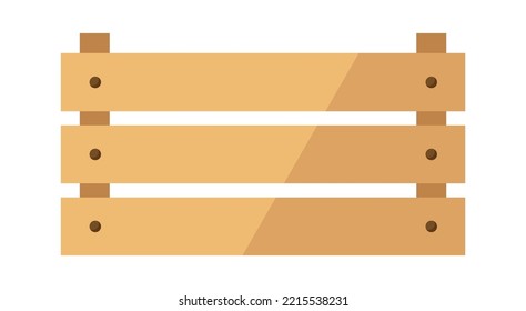 Wooden box icon. Vector illustration