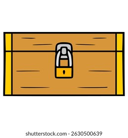 wooden box illustration hand drawn isolated vector