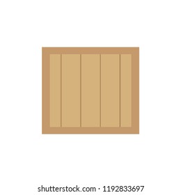 Wooden box. Vector illustration. EPS 10.