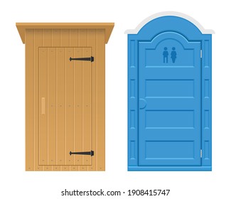 Caja de madera para ilustración vectorial de vegetales