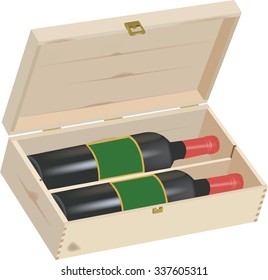 Wooden Box For Wine Gift