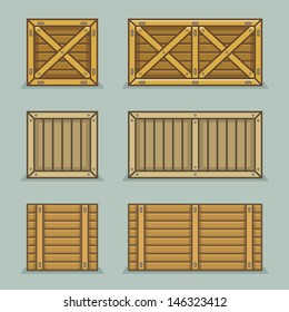 wooden boxes