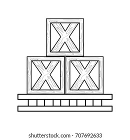 Wooden boxes delivery