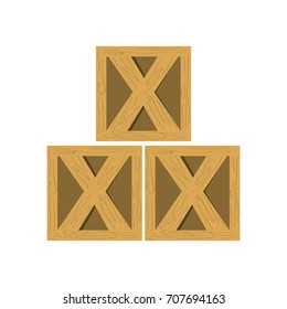 Wooden boxes delivery