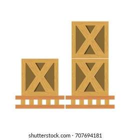Wooden boxes delivery