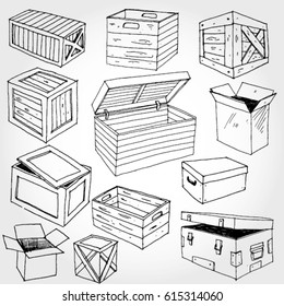 Wooden Boxes and Parcels