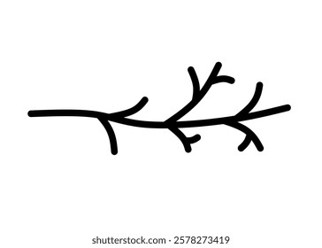 wooden branch icon vector on white background