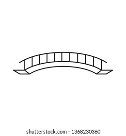 Wooden bridge logo template vector icon design