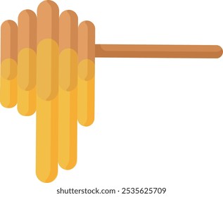 wooden brown honey syrup dipper spoon honeybee 