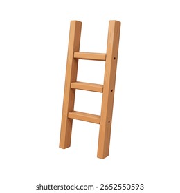 Vetor de escada de cama de bloco de madeira 