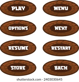wooden buttons for online gaming for mobile