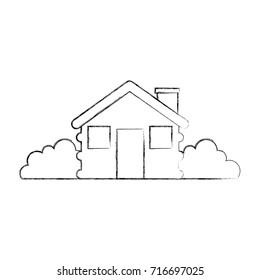 wooden cabin house chimney camp exterior