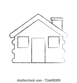 wooden cabin house chimney camp exterior