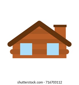 wooden cabin house chimney camp exterior