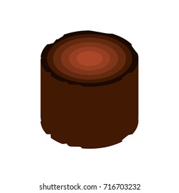 wooden camping material lumber firewood stump