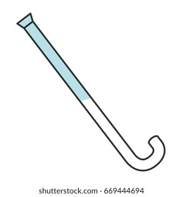 wooden cane isolated icon