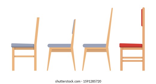 Wooden chair vector design illustration isolated on white background