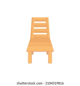 wooden chair vector illustration design concept template