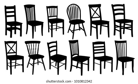 The Wooden chairs. 