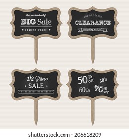 Wooden Chalk Sale Signs
