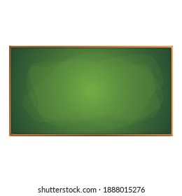 Wooden chalkboard icon. Cartoon of wooden chalkboard vector icon for web design isolated on white background