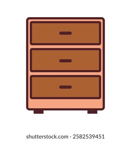 Wooden chest with multiple drawers for bedroom and living room