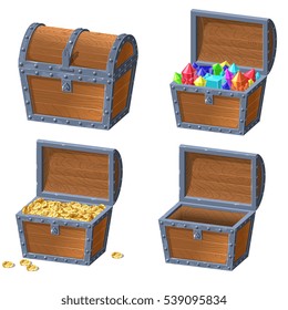 Wooden Chest set