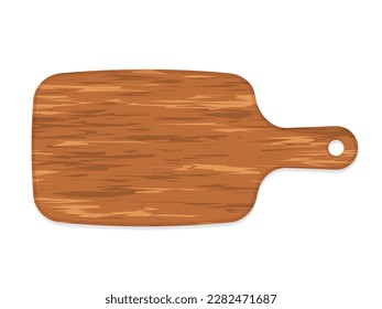 wooden chopping board- vector illustration