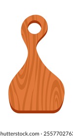 Wooden chopping board vector illustration