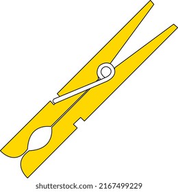 Wooden clip with 45 angle