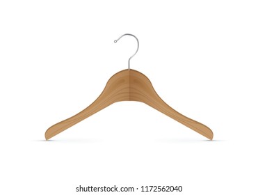 a wooden coat hanger