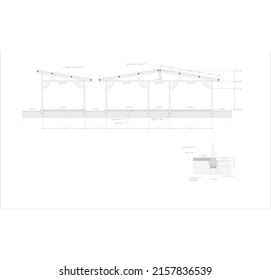 wooden construction sketch of a building