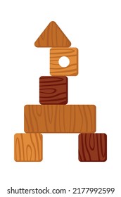 Icono de constructor de madera. Ilustración del vector