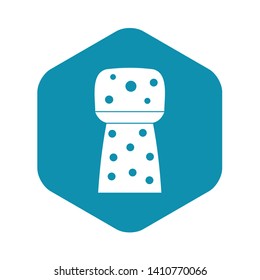 Wooden cork icon. Simple illustration of wooden cork vector icon for web