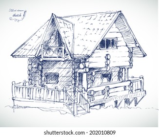 Wooden cottage