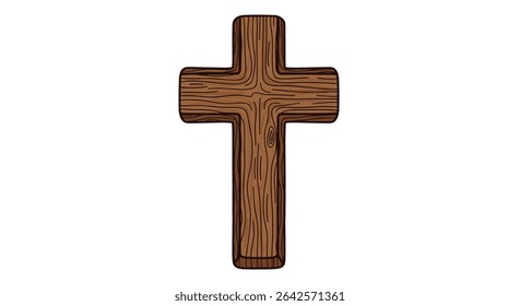Wooden Cross Symbol of Christianity Religious Significance Spiritual Artifact of Hope and Faith