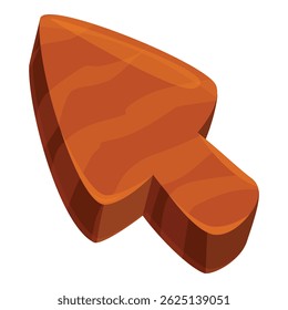 Houten cursor die wijst op lege ruimte met houtstructuur