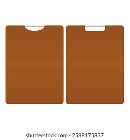 Wooden Cutting Board Cooking Tool Vector. Clean Cutting Board Elements.