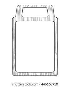 wooden cutting board icon