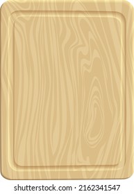 wooden cutting board with light wood texture. It is applicable as a separate object for the background and for combination with any objects .  on a white background eps10 vector illustration