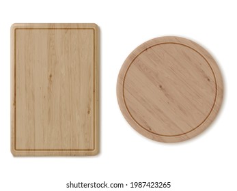 wooden cutting board on a white background. vector illustration