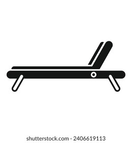 Wooden deck icon simple vector. Home interior furniture. Park architect