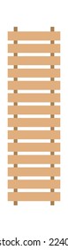 Decoración de madera elemento icono plano Arquitectura y paisaje. Ilustración del vector