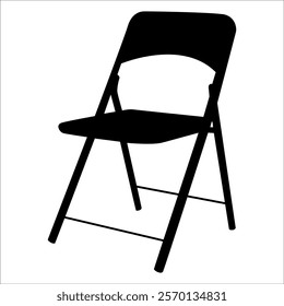 Wooden Desk Chair silhouettes vector illustration