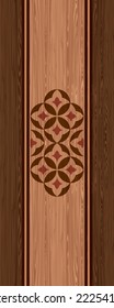 Wooden digital print door skin design 3d illustration.laminated modern door design and background wallpaper