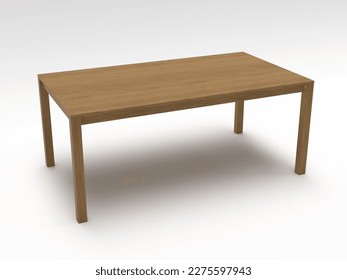 Mesa de madera con fondo blanco