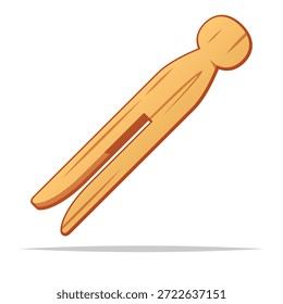 Holzdolle, Vektorgrafik, einzelne Abbildung