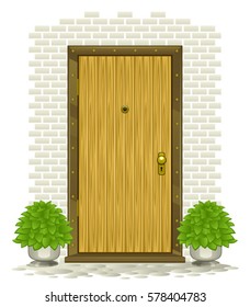 Wooden door