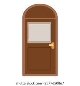 Wooden Door of House illustration